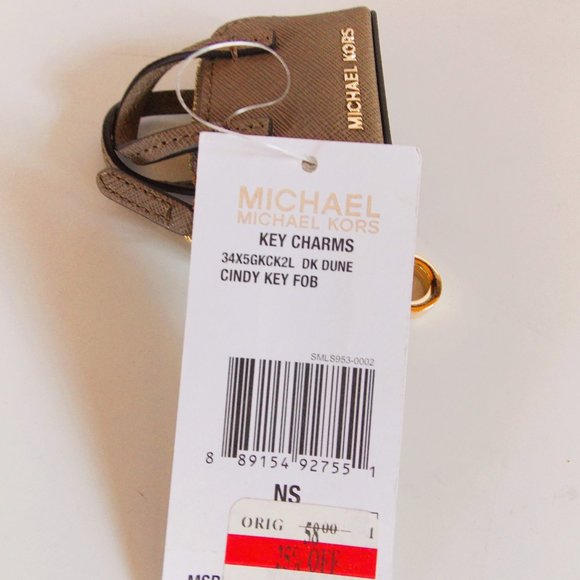 Michael Kors Mini Purse keychain, Brown - Picture 7 of 7